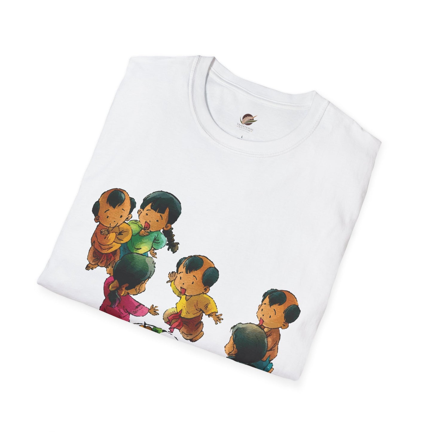 "Flag Snatching" Unisex T-Shirt – Vietnamese Childhood Nostalgia | Traditional Folk Game Graphic Tee