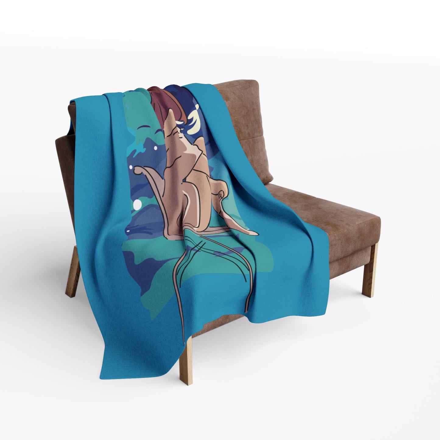 “Cloudwatcher” Fleece Blanket | A Moment of Quiet Bliss