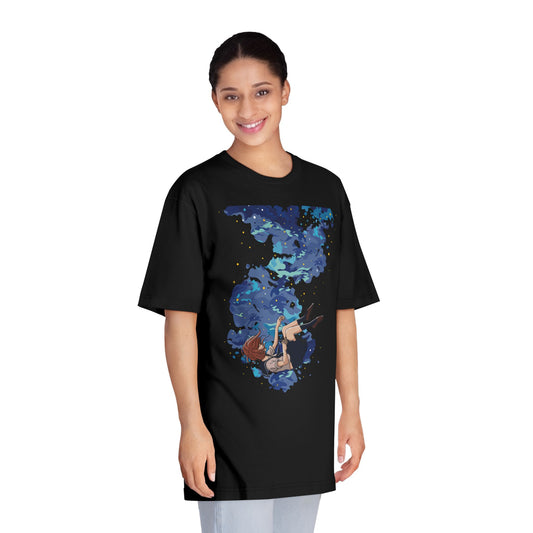 Premium Unisex Classic Crewneck T-Shirt | Girl Falling into Water