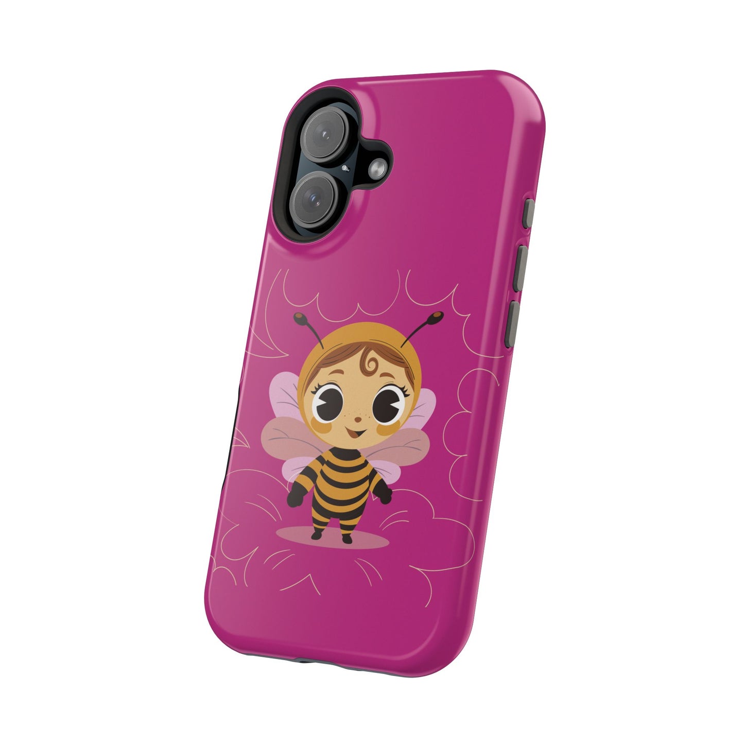 “Little Bee Buddy” Magnetic Tough Phone Case | Cute, Tough & MagSafe Ready