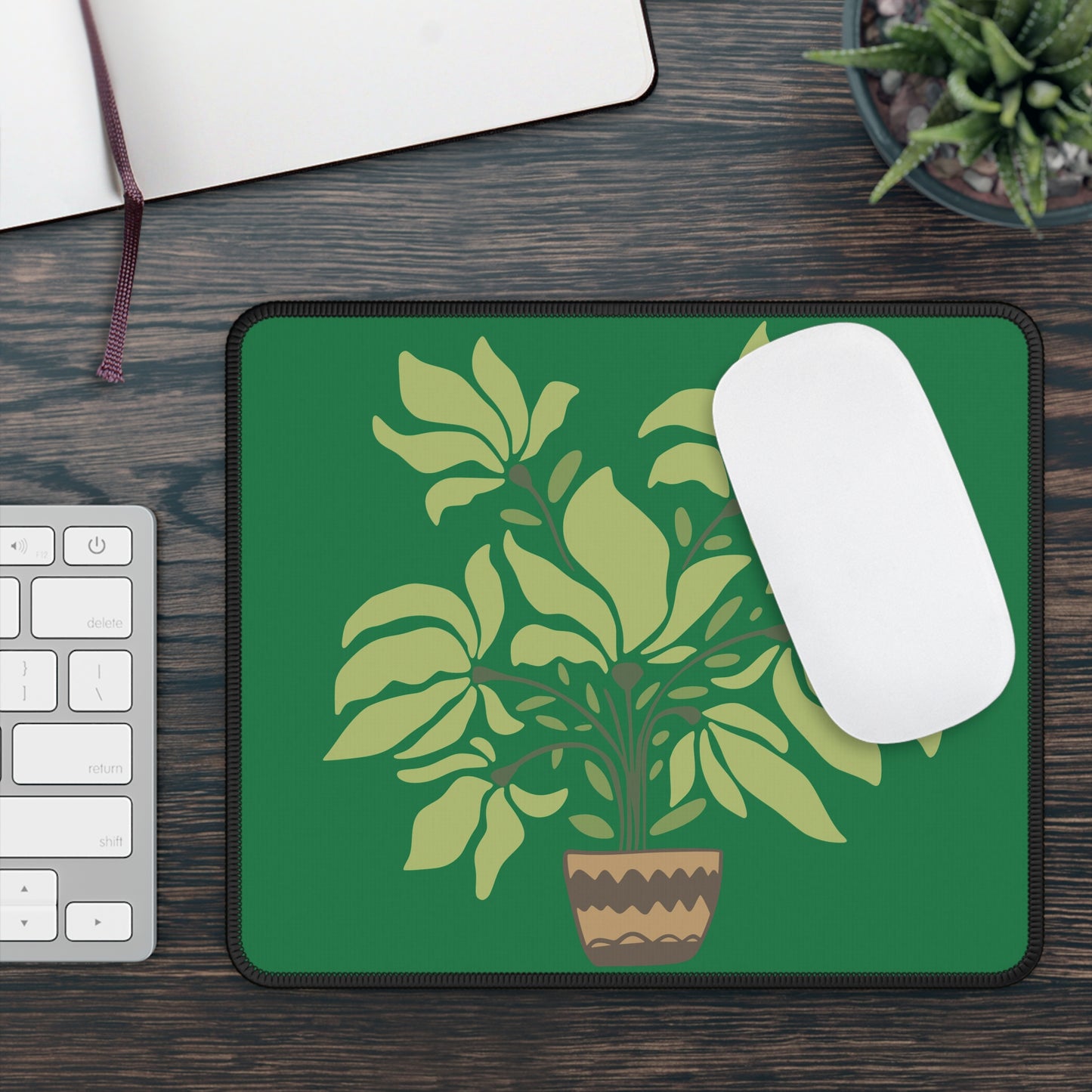 Minimalist Plant Pot Gaming Mouse Pad