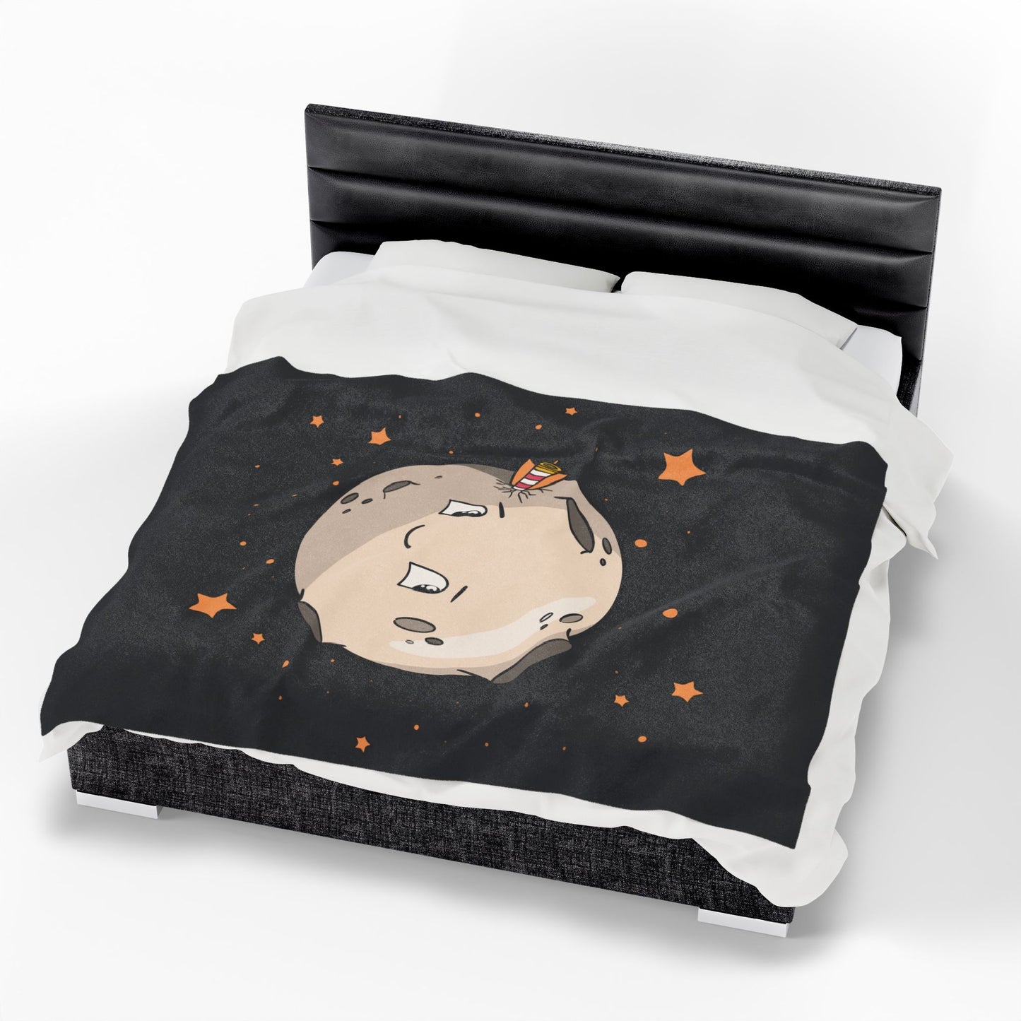 “Silent Galaxy” Plush Blanket | Moonlight Wrapped in Velvet Stillness