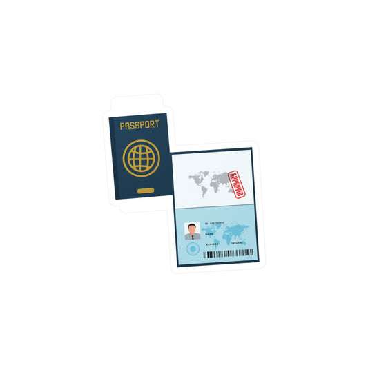 Mini Passport Sticker | Travel the World, One Peel at a Time