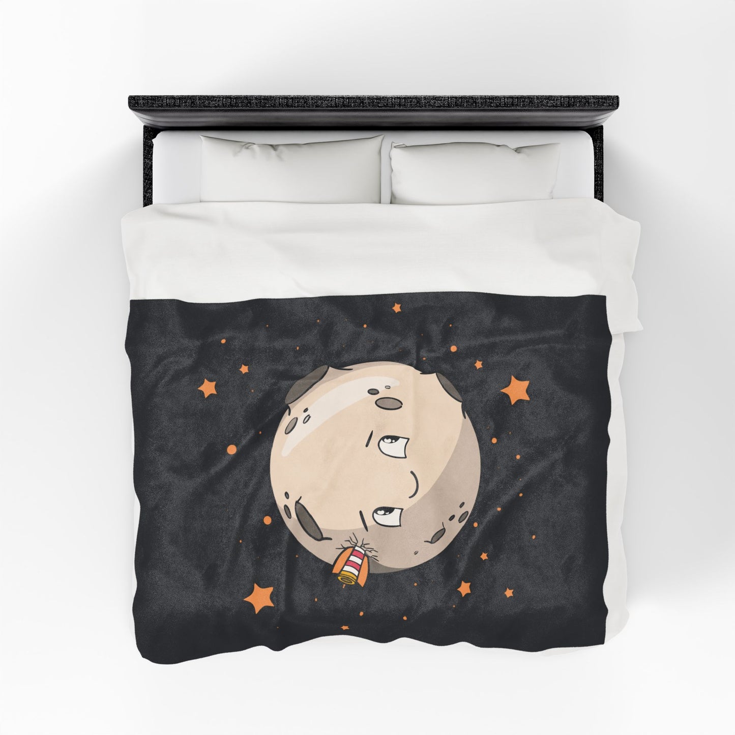 “Silent Galaxy” Plush Blanket | Moonlight Wrapped in Velvet Stillness