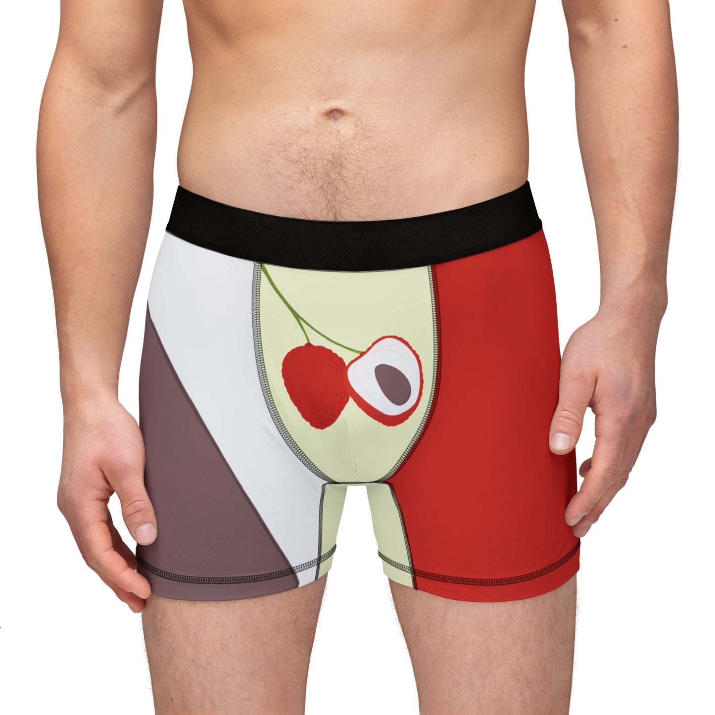 Lychee Summer | Tropical Fruit Print Men’s Boxer