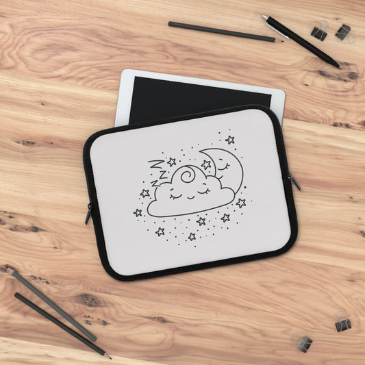 Moon & Star Night Laptop Sleeve | Dreamy Night Sky Design for Stylish Laptop Protection