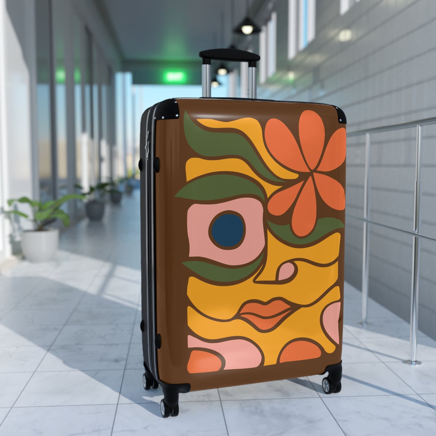 Premium Abstract Art Suitcase | Travel in Style