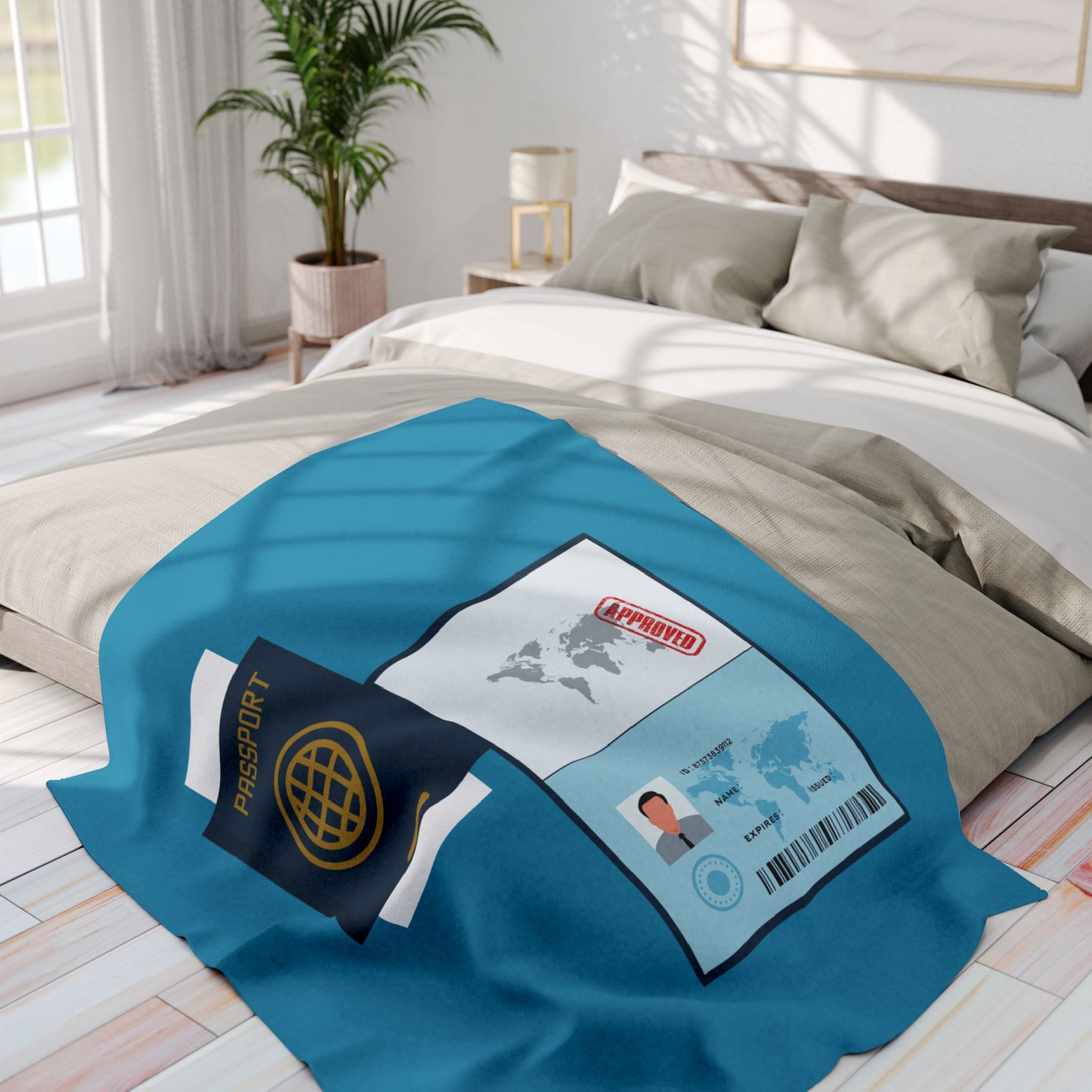 Dream Passport Blanket | Cozy Comfort for Travel Lovers