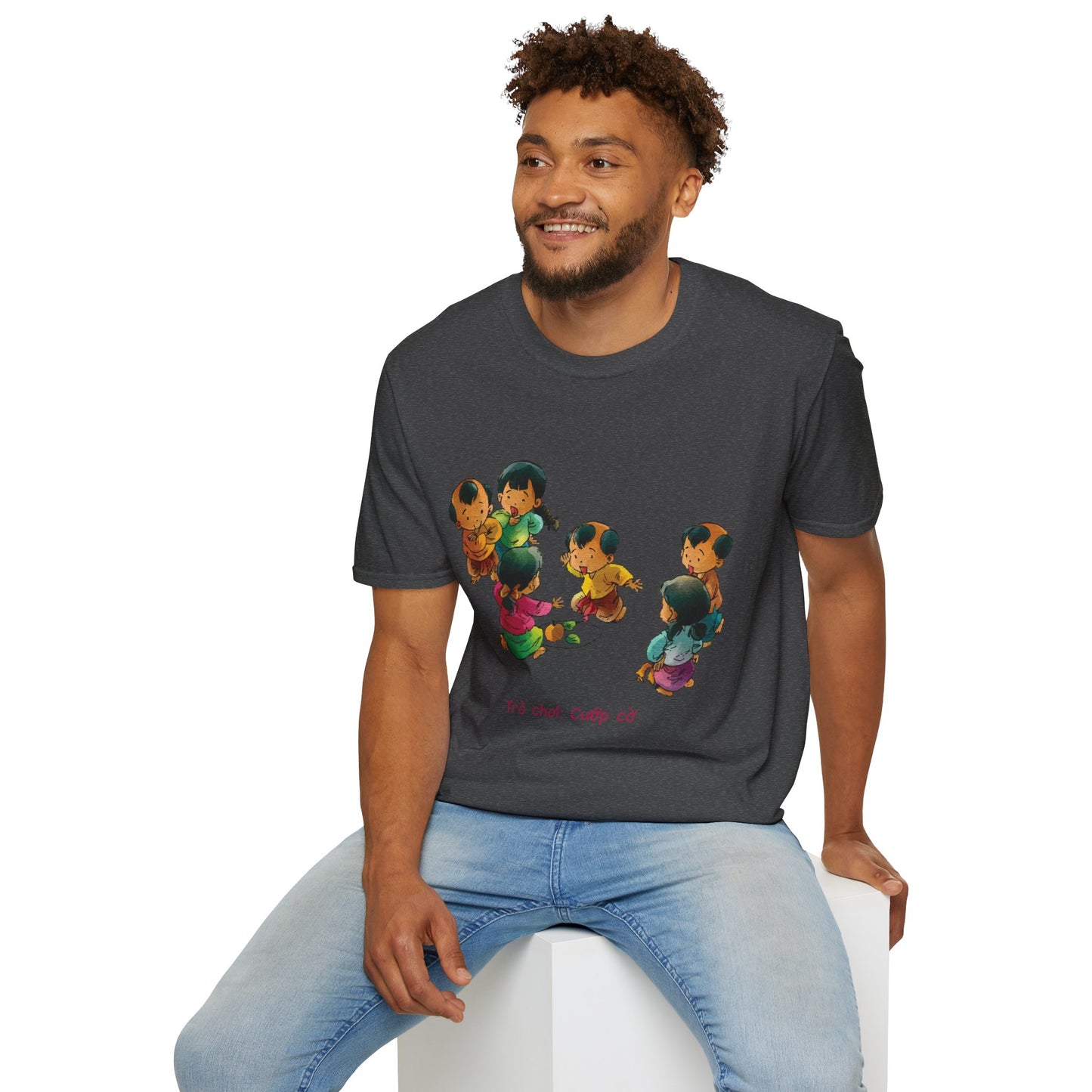 "Flag Snatching" Unisex T-Shirt | Vietnamese Childhood Nostalgia | Traditional Folk Game Graphic Tee