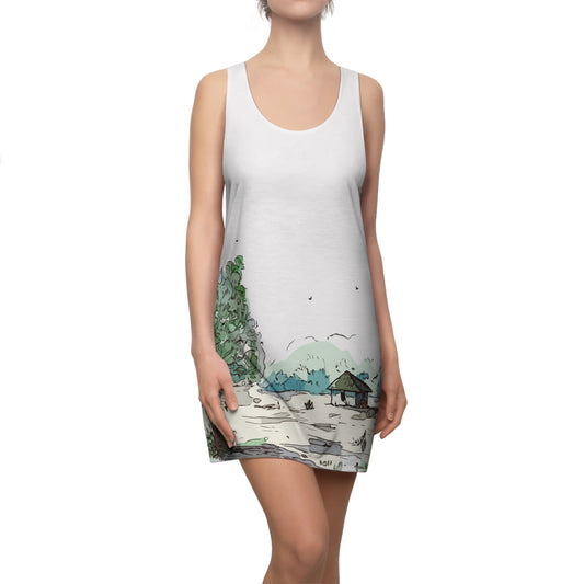 Racerback Dress | Valley House Scenic Print