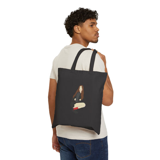 Artistic Girl Posing | Cotton Canvas Tote Bag