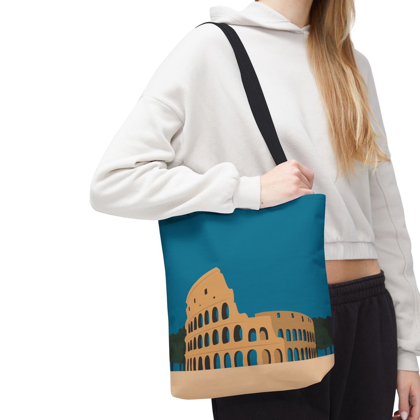Vibrant Colosseum Tote | European Style | Urban Statement Piece