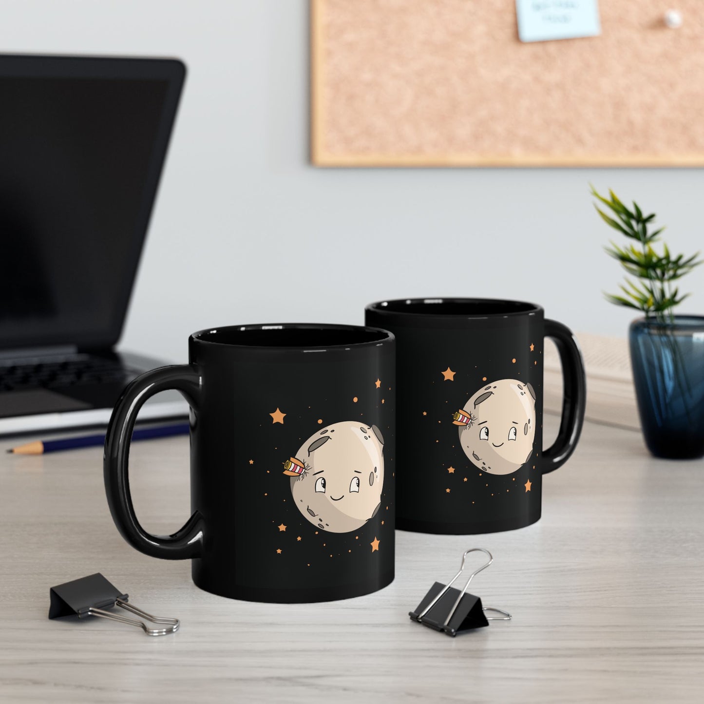 “Moon in the Galaxy” Ceramic Mug | Stillness in Every Sip