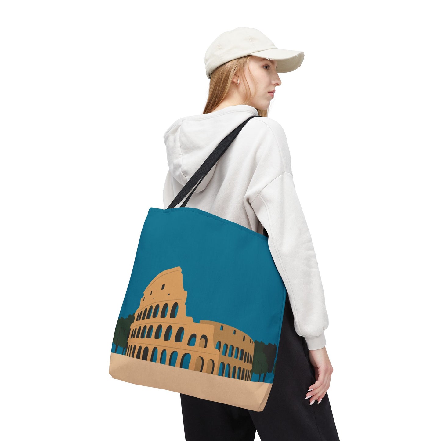 Vibrant Colosseum Tote | European Style | Urban Statement Piece