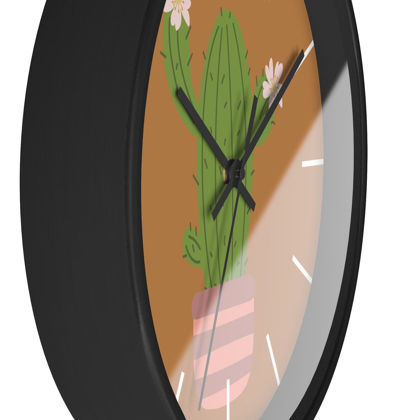 Cactus Minimal Wall Clock | Playful Time, Minimal Vibe