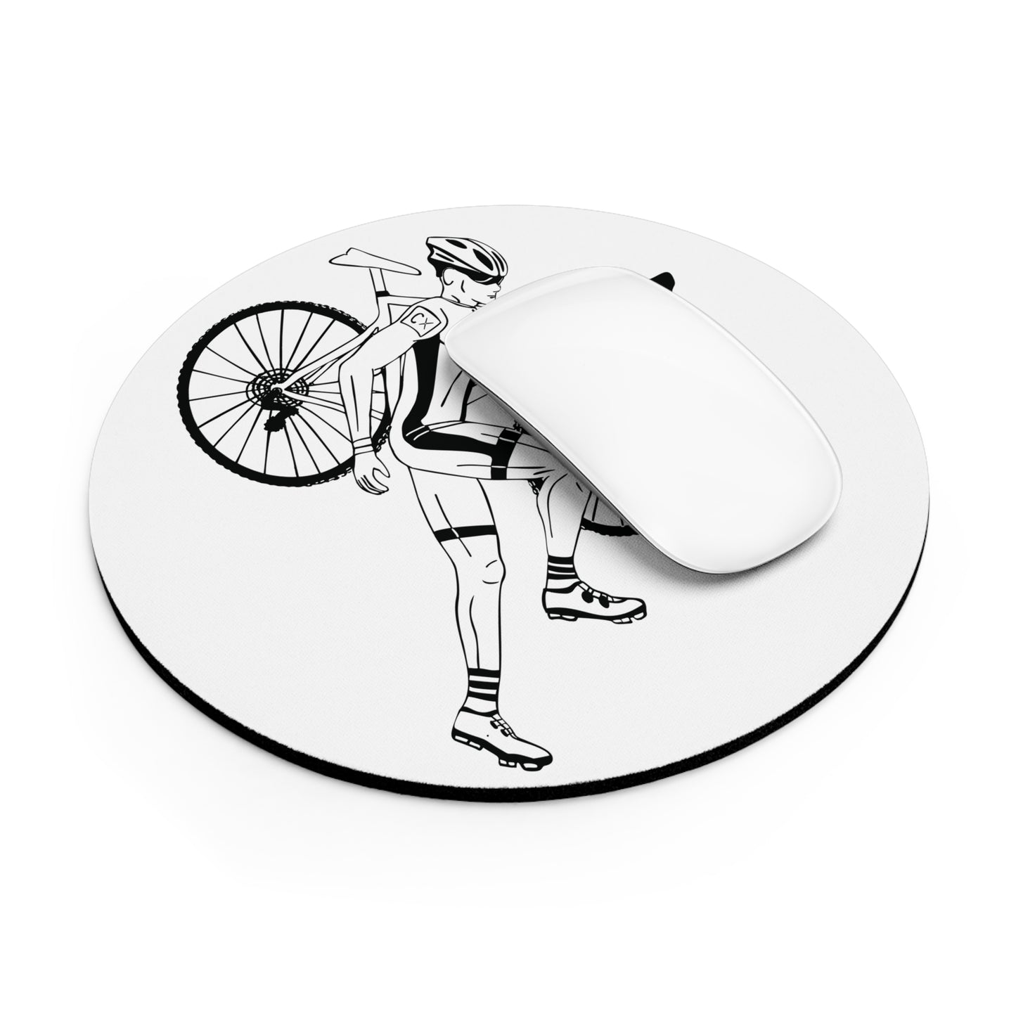 Cyclist Mouse Pad | Minimal Ride, Maximum Flow