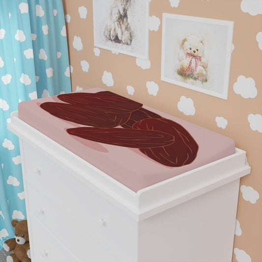 Raisin Print Changing Pad Cover | Fun & Cozy | Stylish Diaper Duty for Your Baby