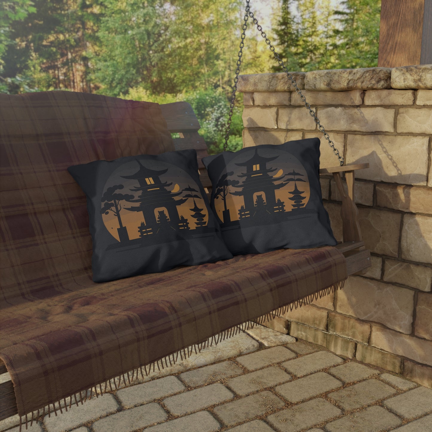 “Tibetan Light” Outdoor Pillow | Stillness in the Open Air