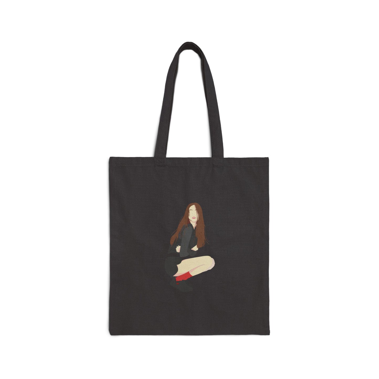 Artistic Girl Posing | Cotton Canvas Tote Bag