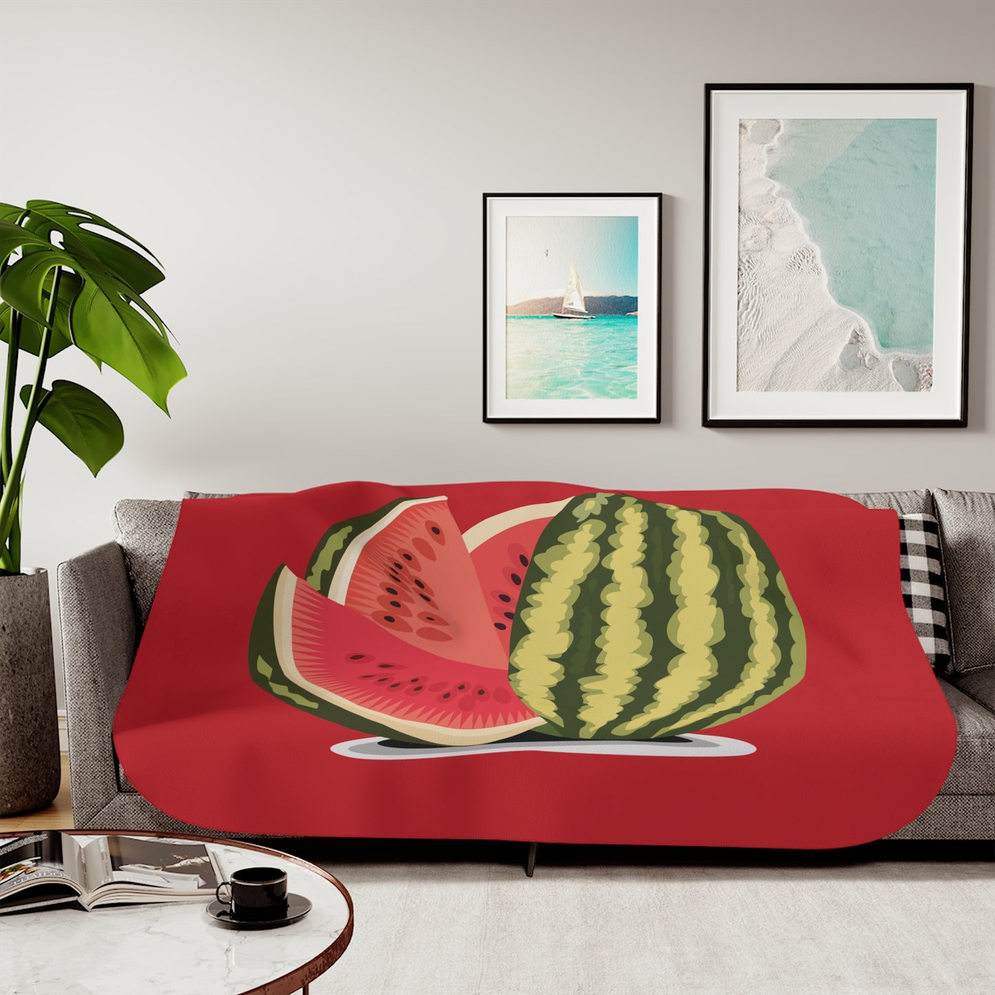 Sweet Slice | Juicy Watermelon Sherpa Blanket
