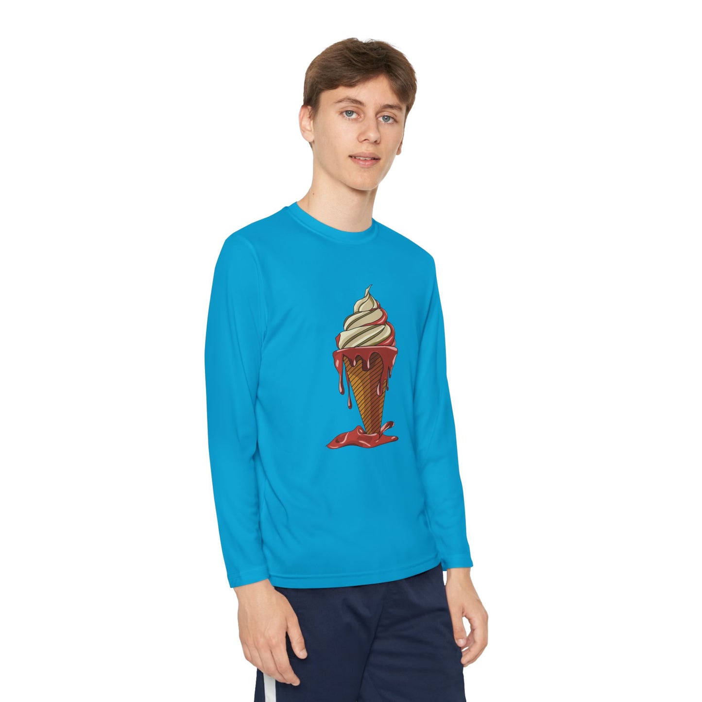 Youth Long Sleeve Tee | Melting Ice Cream Fun