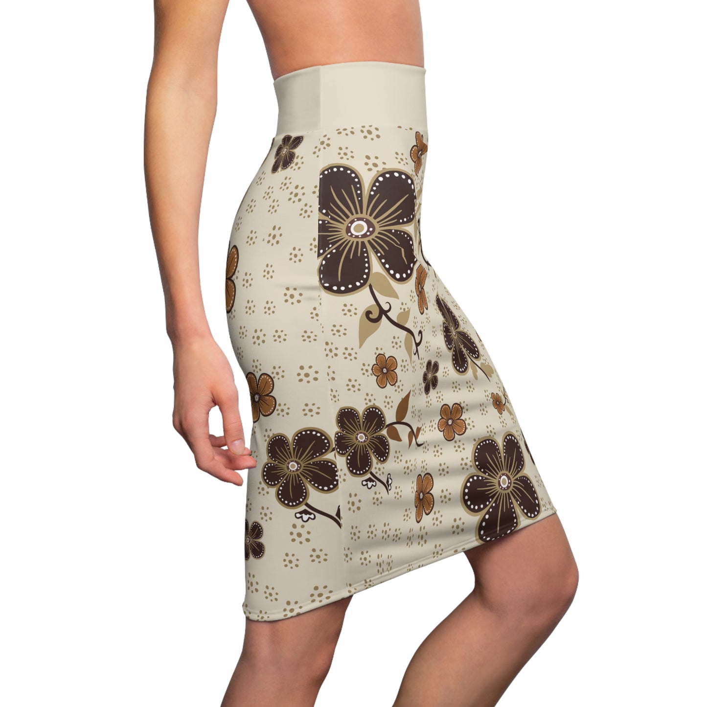 Cultural Bloom | Ethnic-Inspired Pencil Skirt