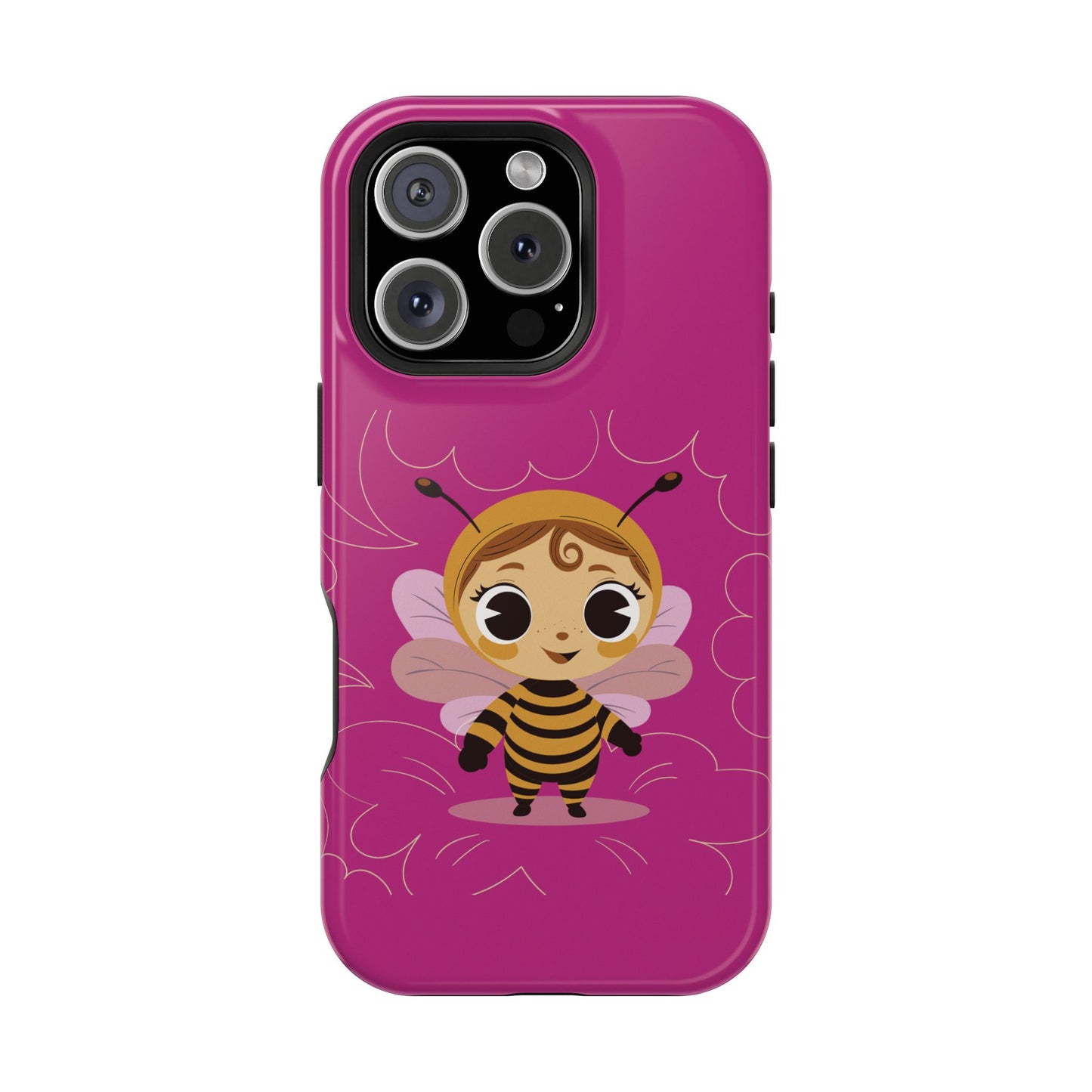 “Little Bee Buddy” Magnetic Tough Phone Case | Cute, Tough & MagSafe Ready