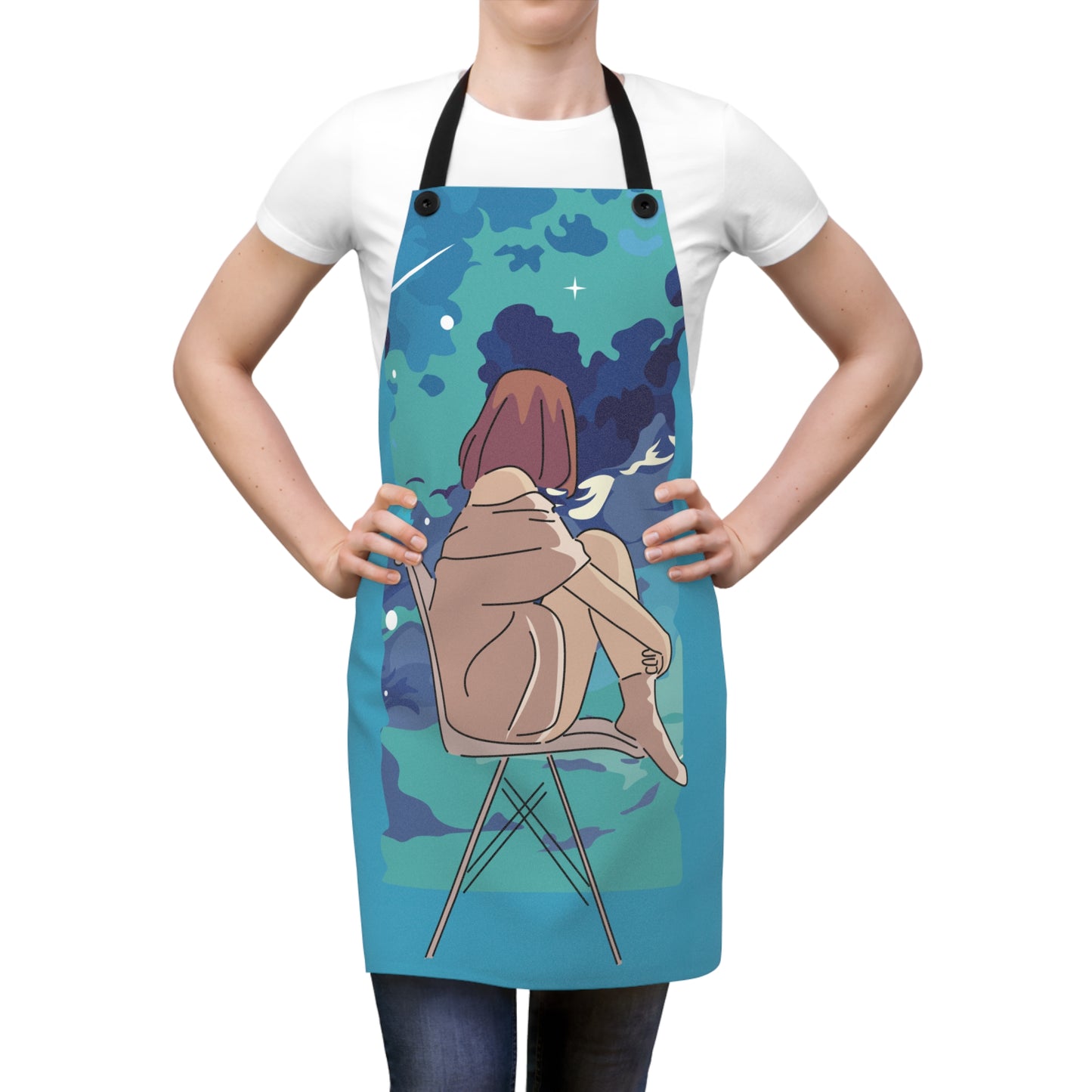 “Cloud Gazing” Apron | Peaceful Cooking Moments