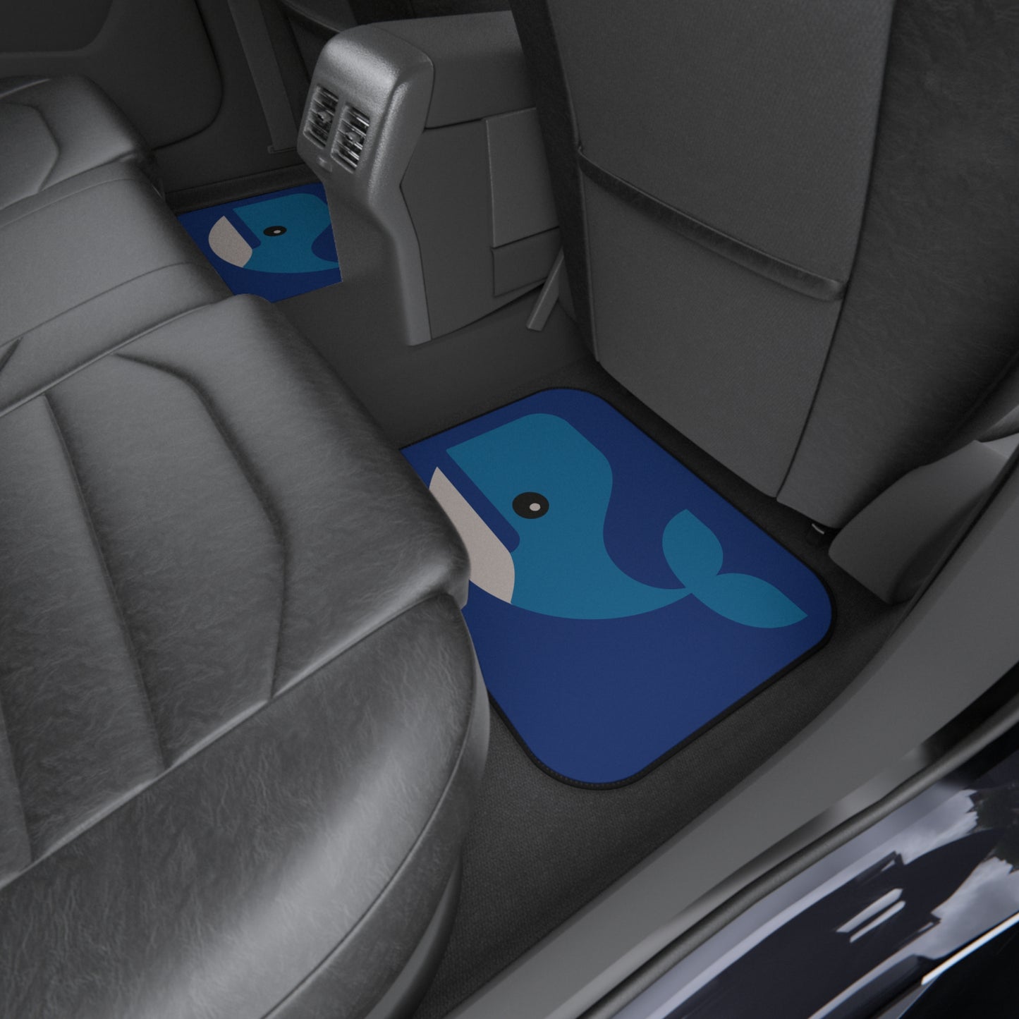 “Ocean Breath” Car Floor Mats | Minimalist Humpback Whale Design
