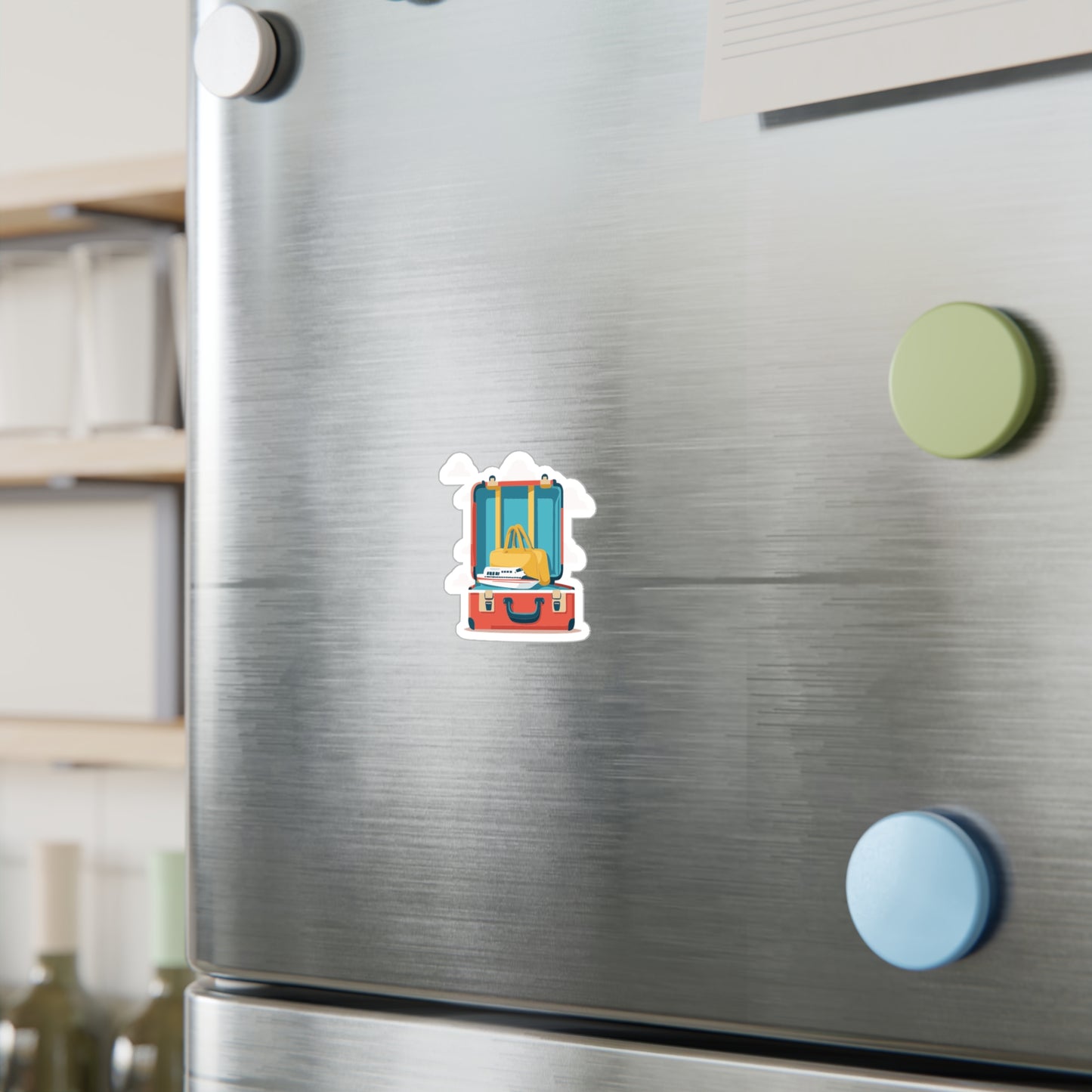 Travel Vibes Luggage Sticker | Minimal & Fun Vinyl Decal
