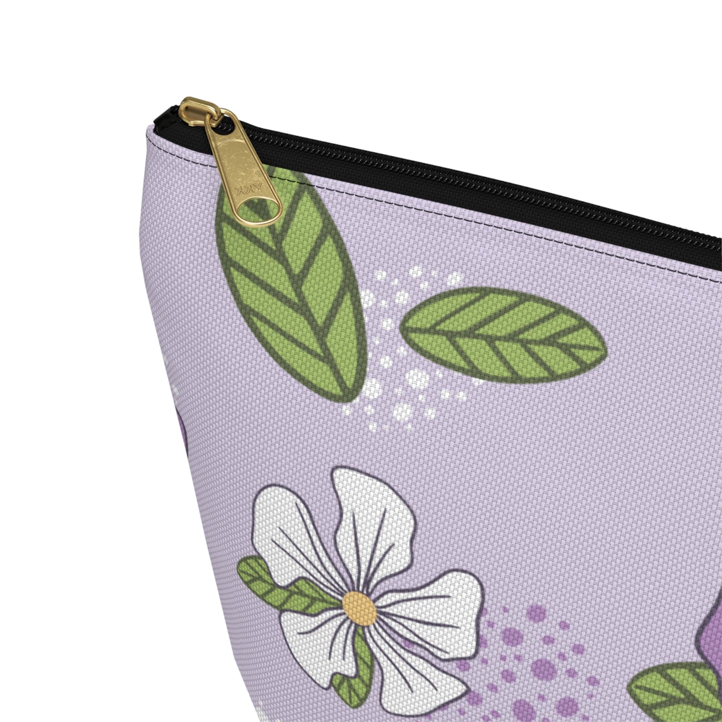 Soft Violet Blooms | Minimalist Floral Accessory Pouch