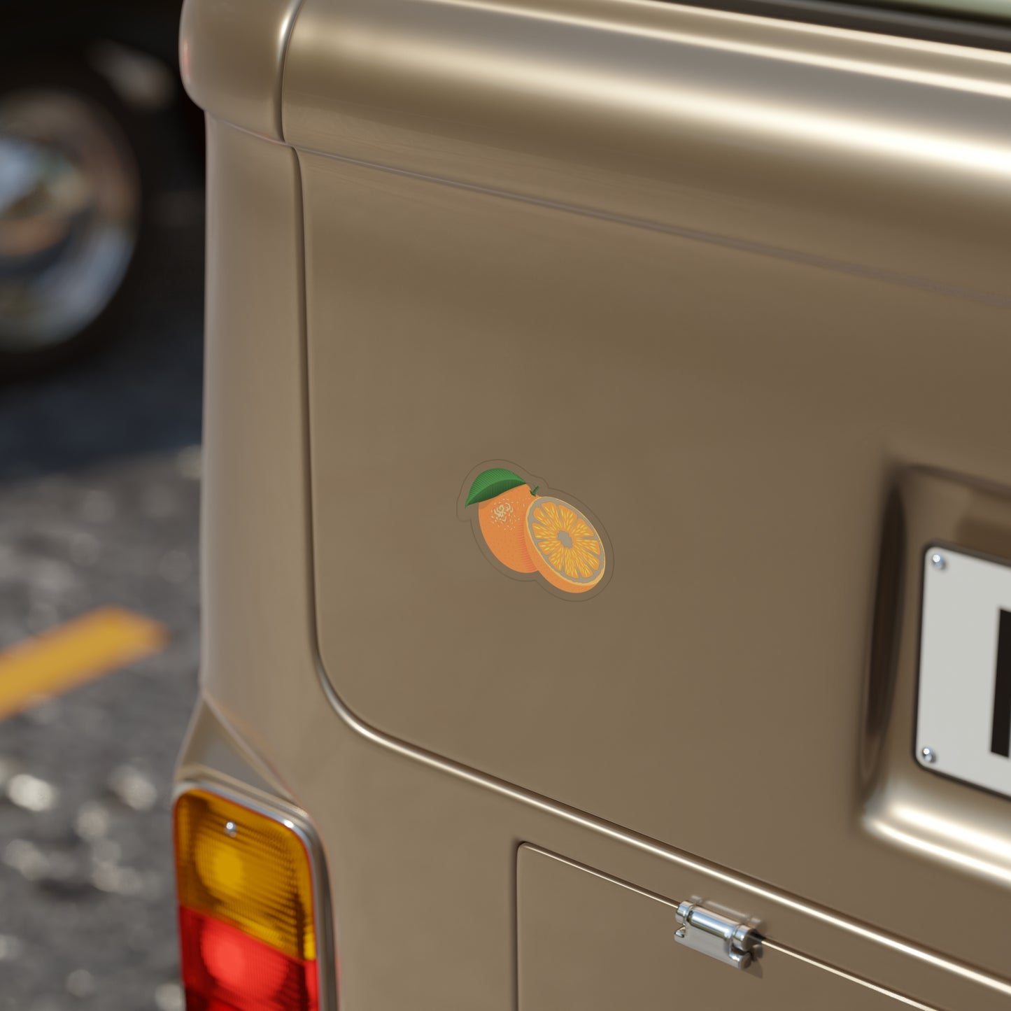 “Juicy Slice” Transparent Outdoor Sticker | Fun Meets Freshness