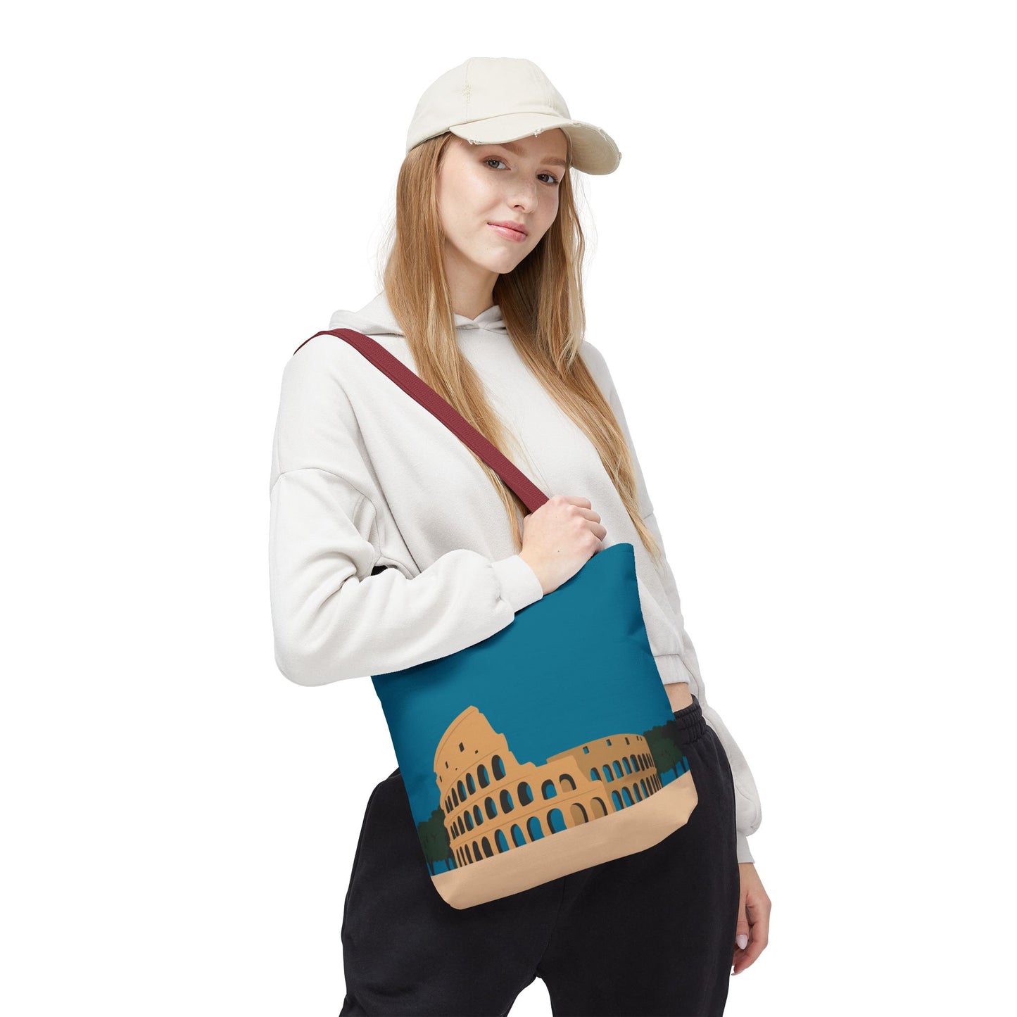 Vibrant Colosseum Tote | European Style | Urban Statement Piece