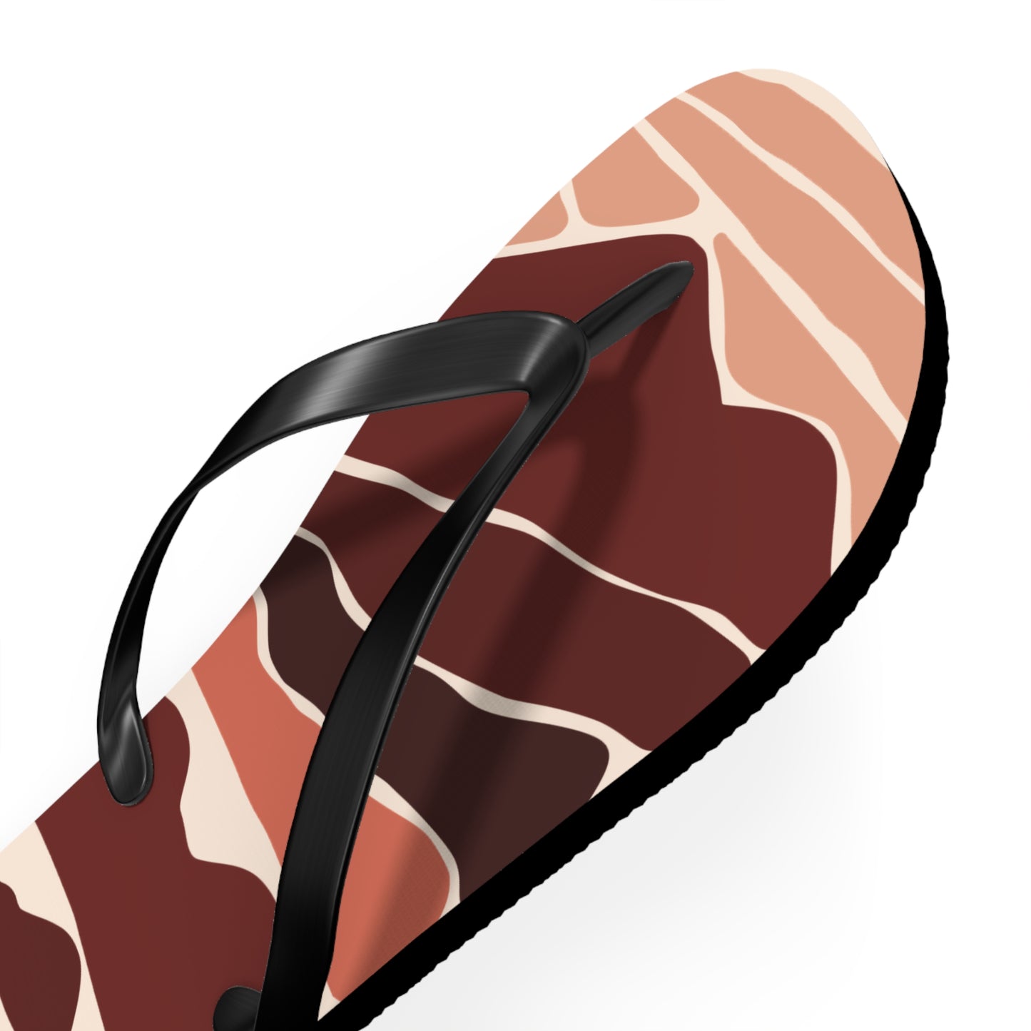 SolMori | Minimalist Flip-Flops with Abstract Sun & Mountain Print