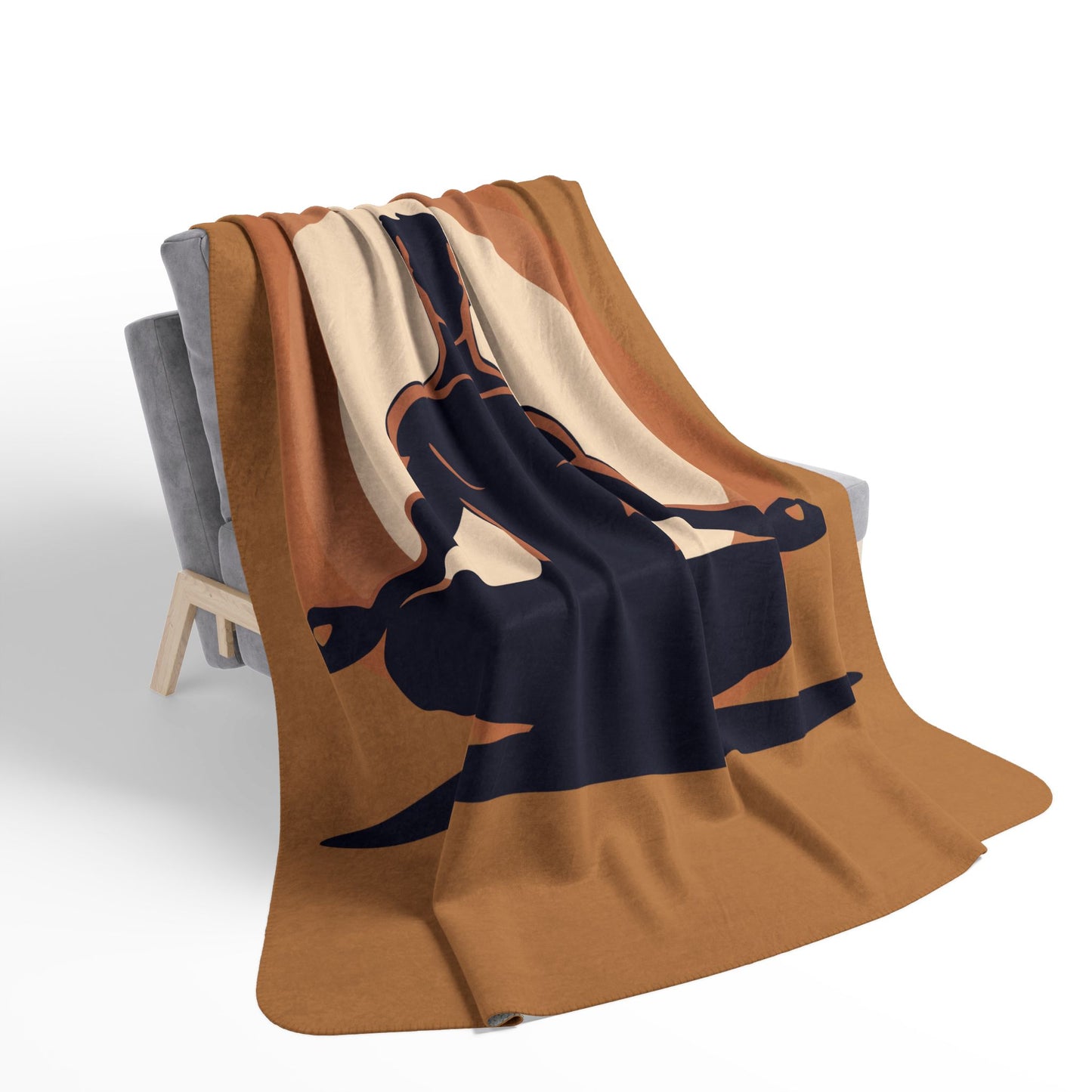 “Zen Lotus” Sherpa Blanket | Inner Peace in Every Fiber
