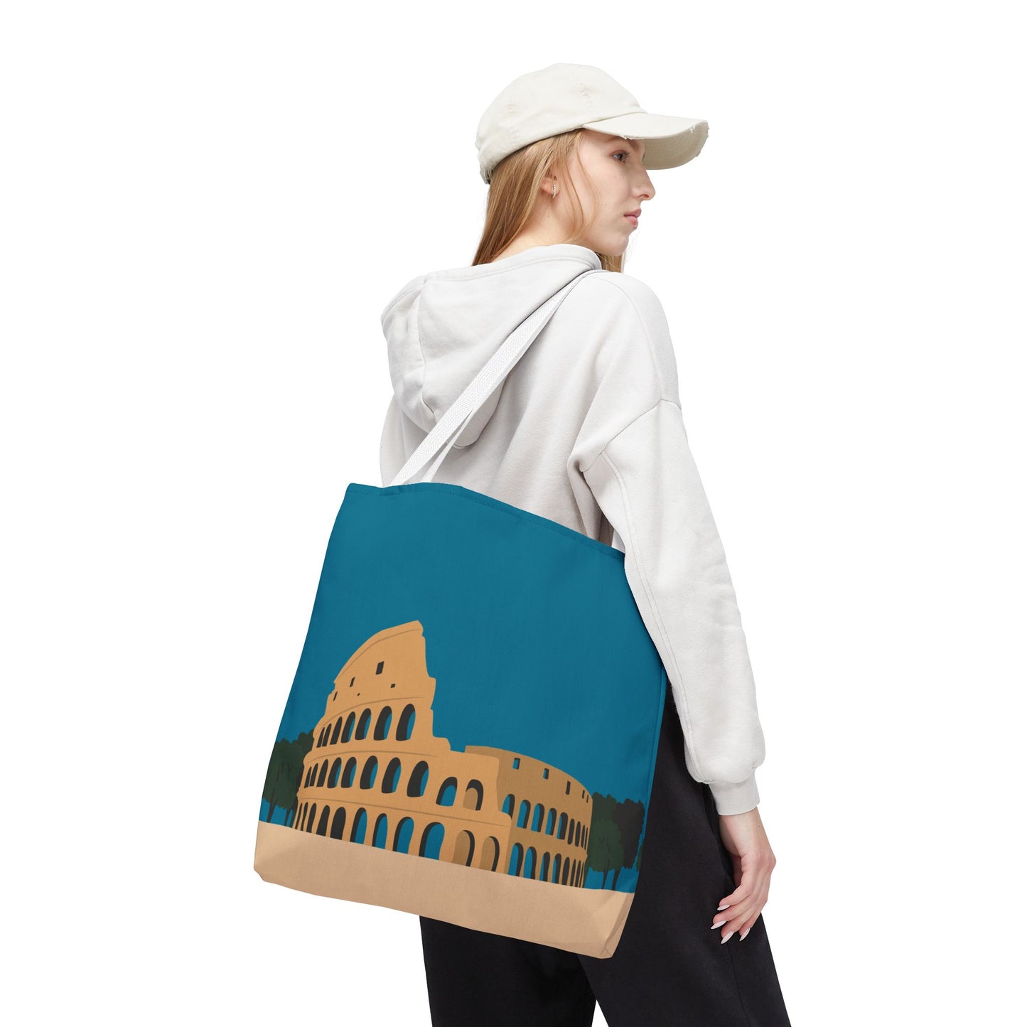 Vibrant Colosseum Tote | European Style | Urban Statement Piece
