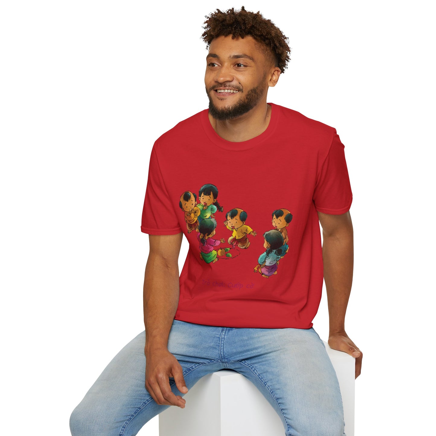 "Flag Snatching" Unisex T-Shirt | Vietnamese Childhood Nostalgia | Traditional Folk Game Graphic Tee