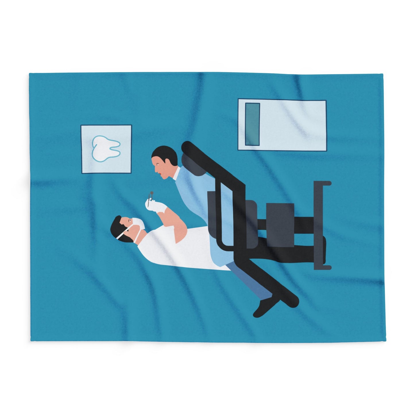 “Smiles & Comfort” Arctic Fleece Blanket | Dentist-Inspired Design
