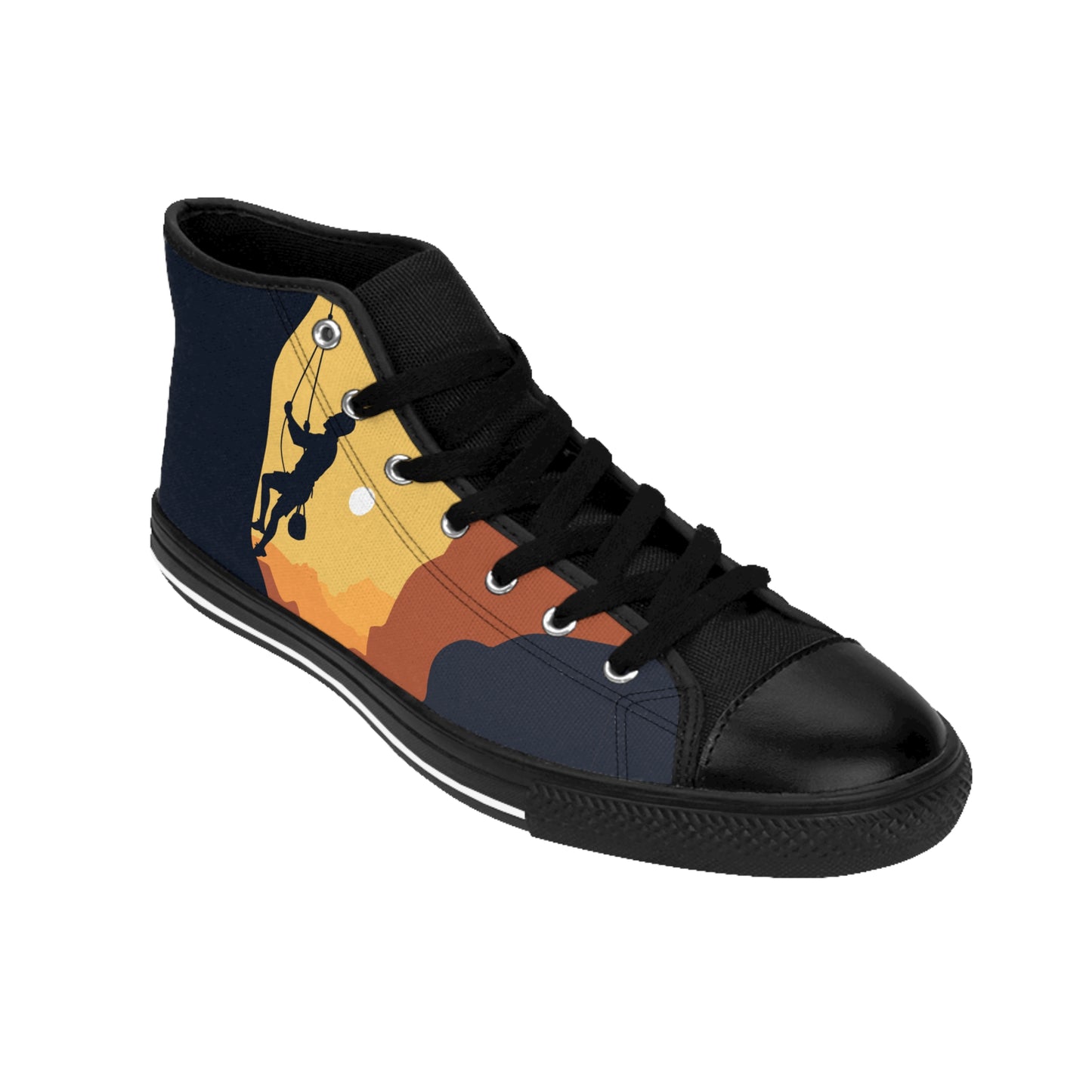 Men’s Classic Sneakers “Summit Seeker” | Minimalist Climber Art