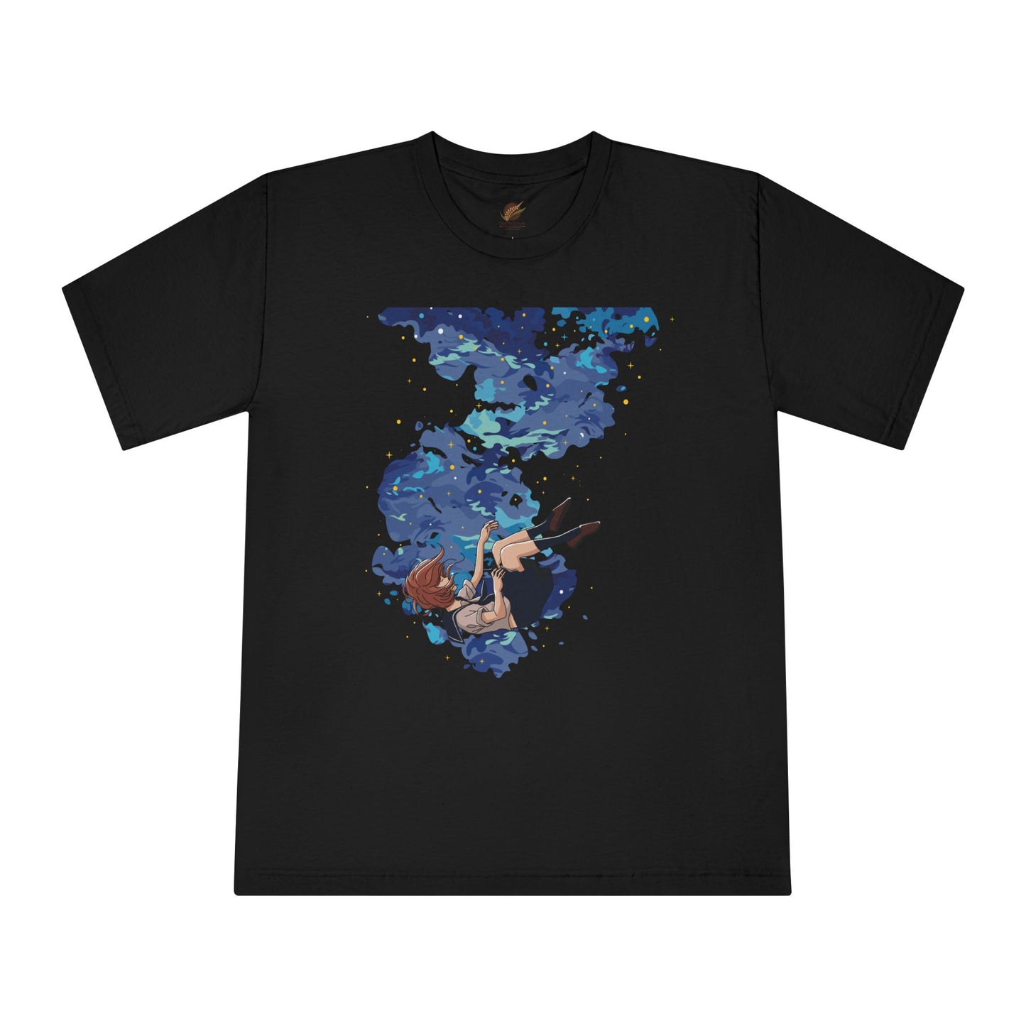 Premium Unisex Classic Crewneck T-Shirt | Girl Falling into Water