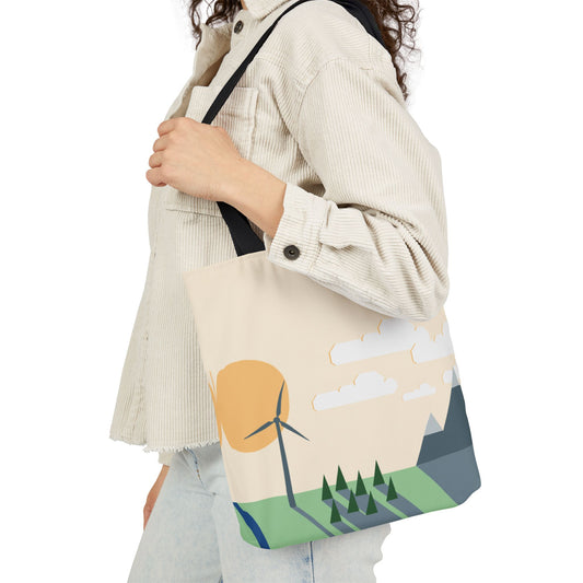 Canvas Tote Bag | Wind Energy Eco-Friendly Fashion