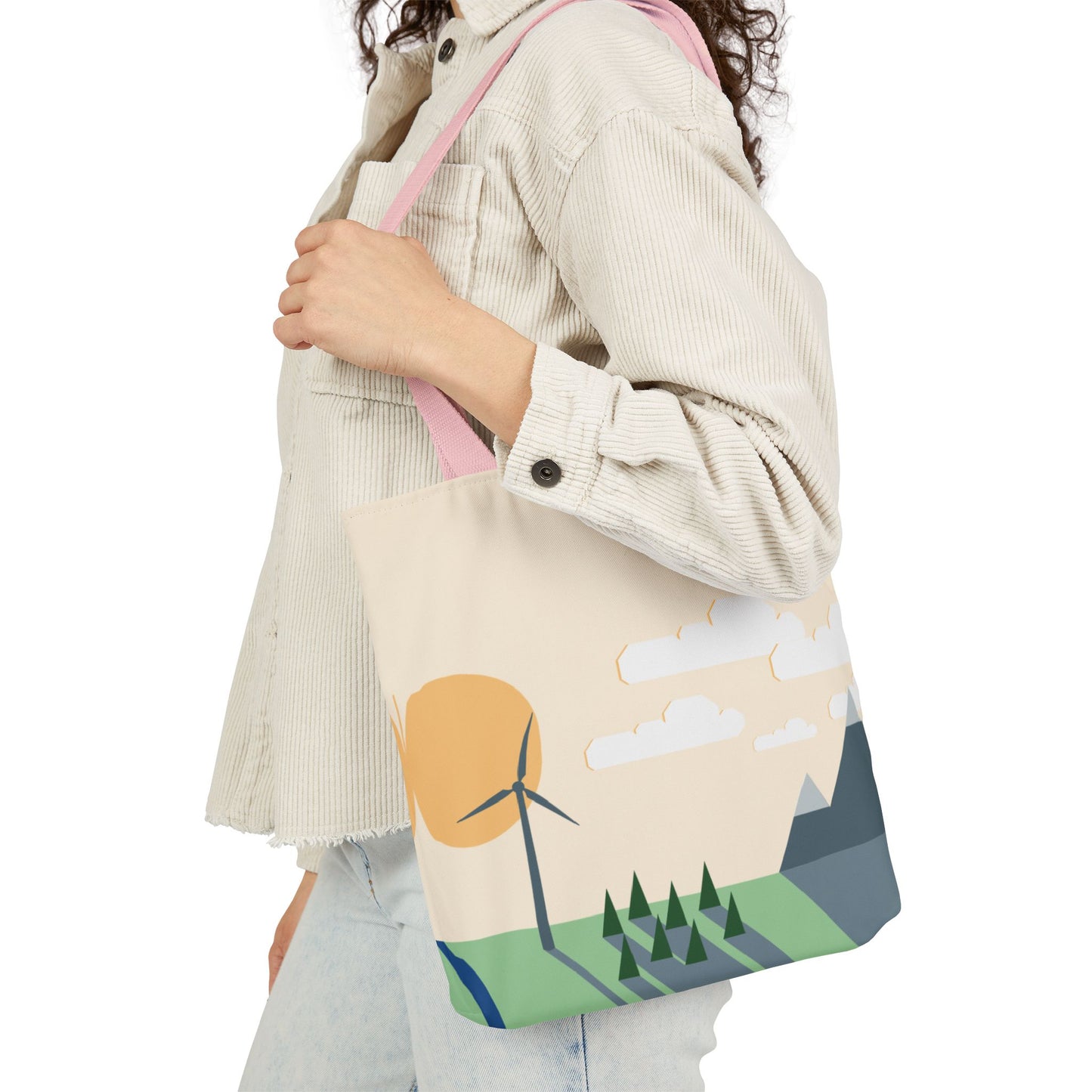 Canvas Tote Bag | Wind Energy Eco-Friendly Fashion