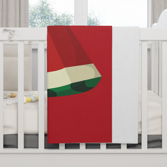 “Sweet Melon Slice” Baby Blanket | Soft Fleece Fruit Pattern