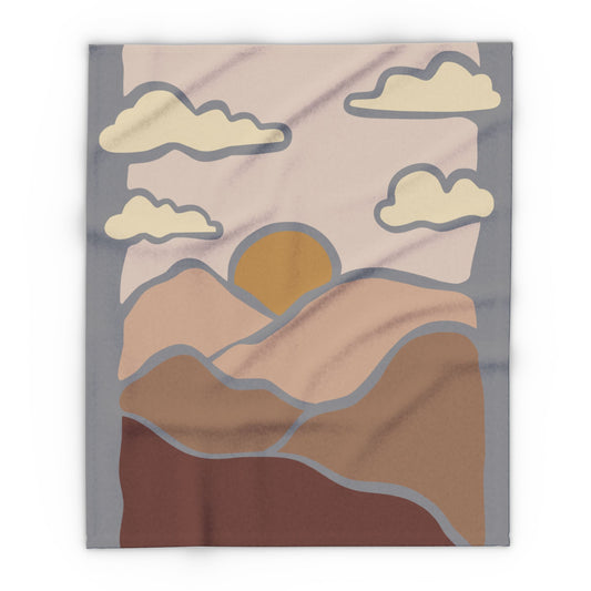 Summer Sun Fleece Blanket | Warmth with a Smile