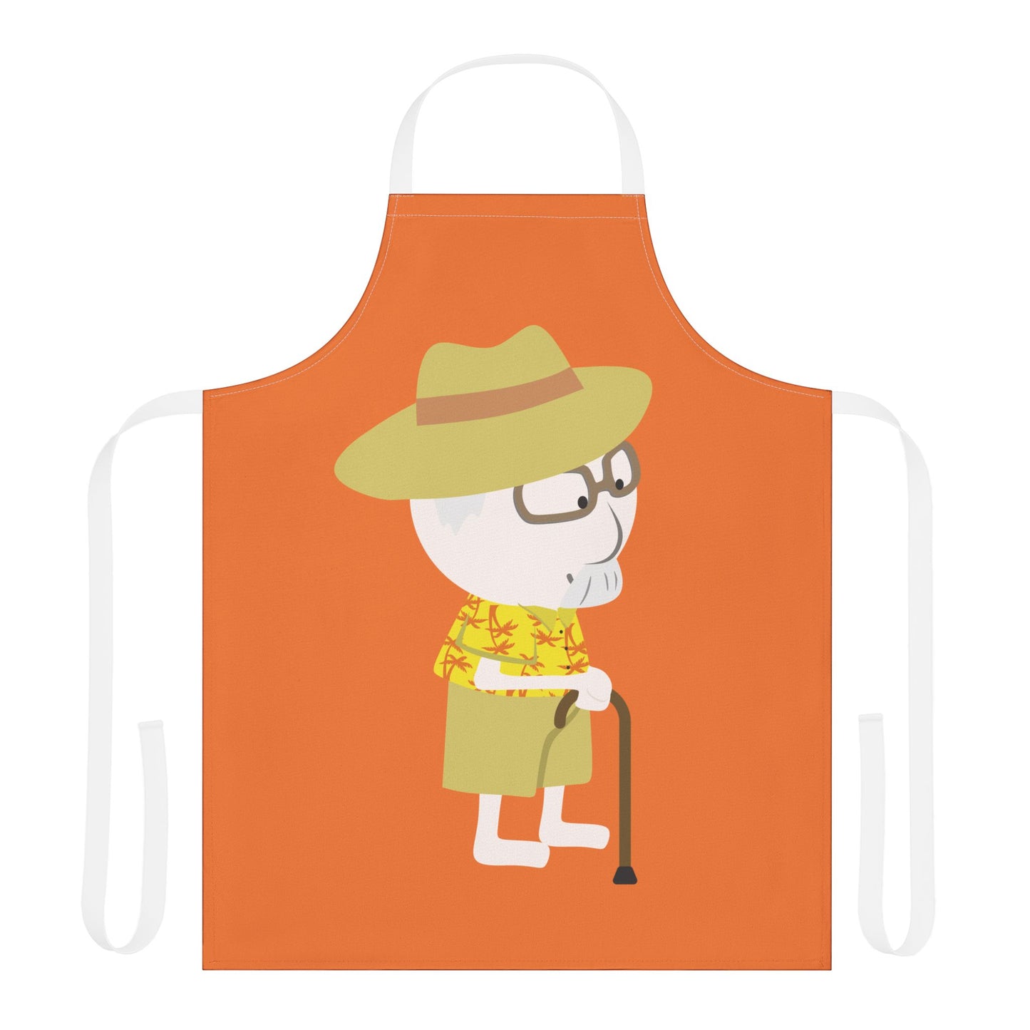 “Grandpa with Cane” Apron | Fun & Minimalist Kitchen Wear