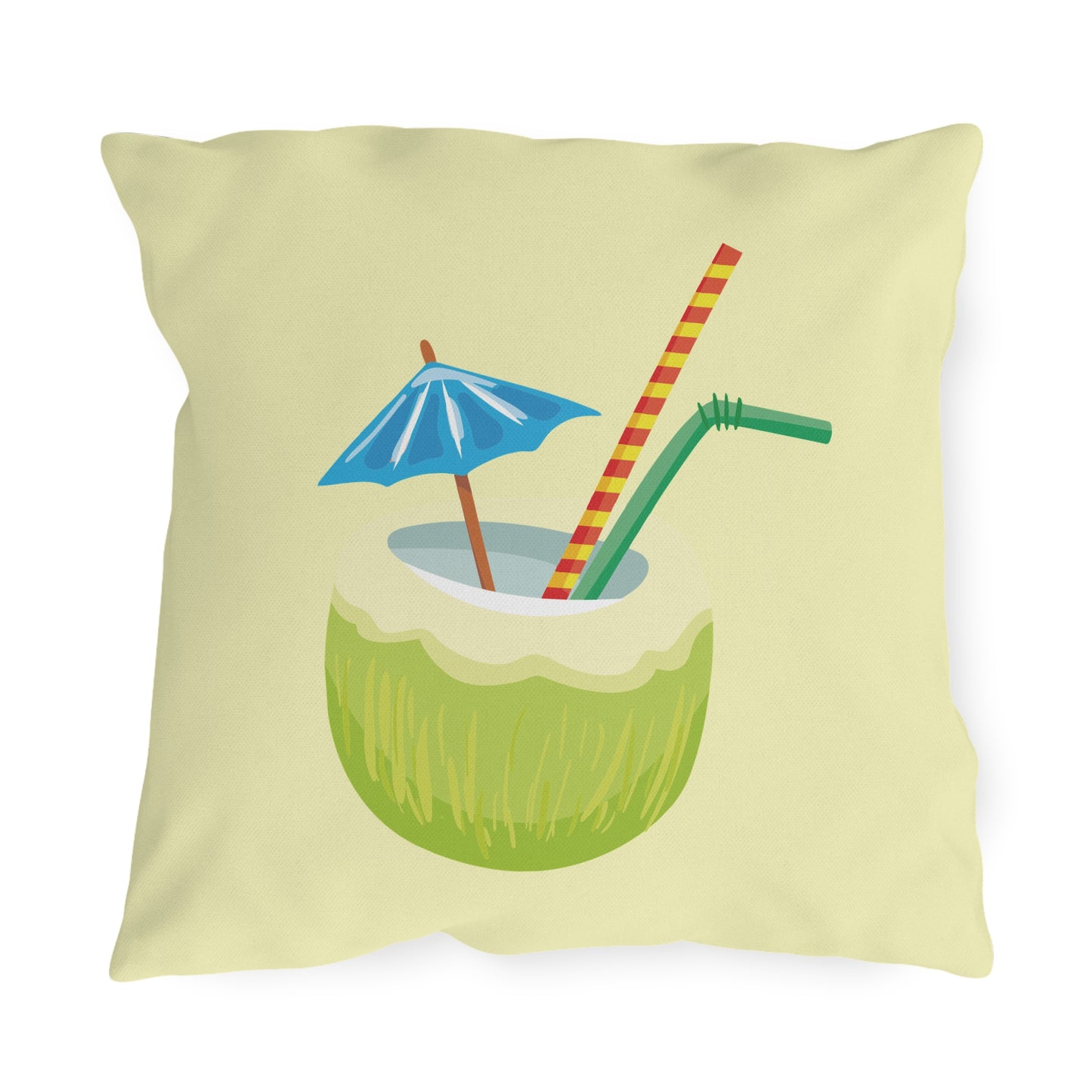 Ocean Breeze & Green Coconut | Outdoor Decorative Pillow