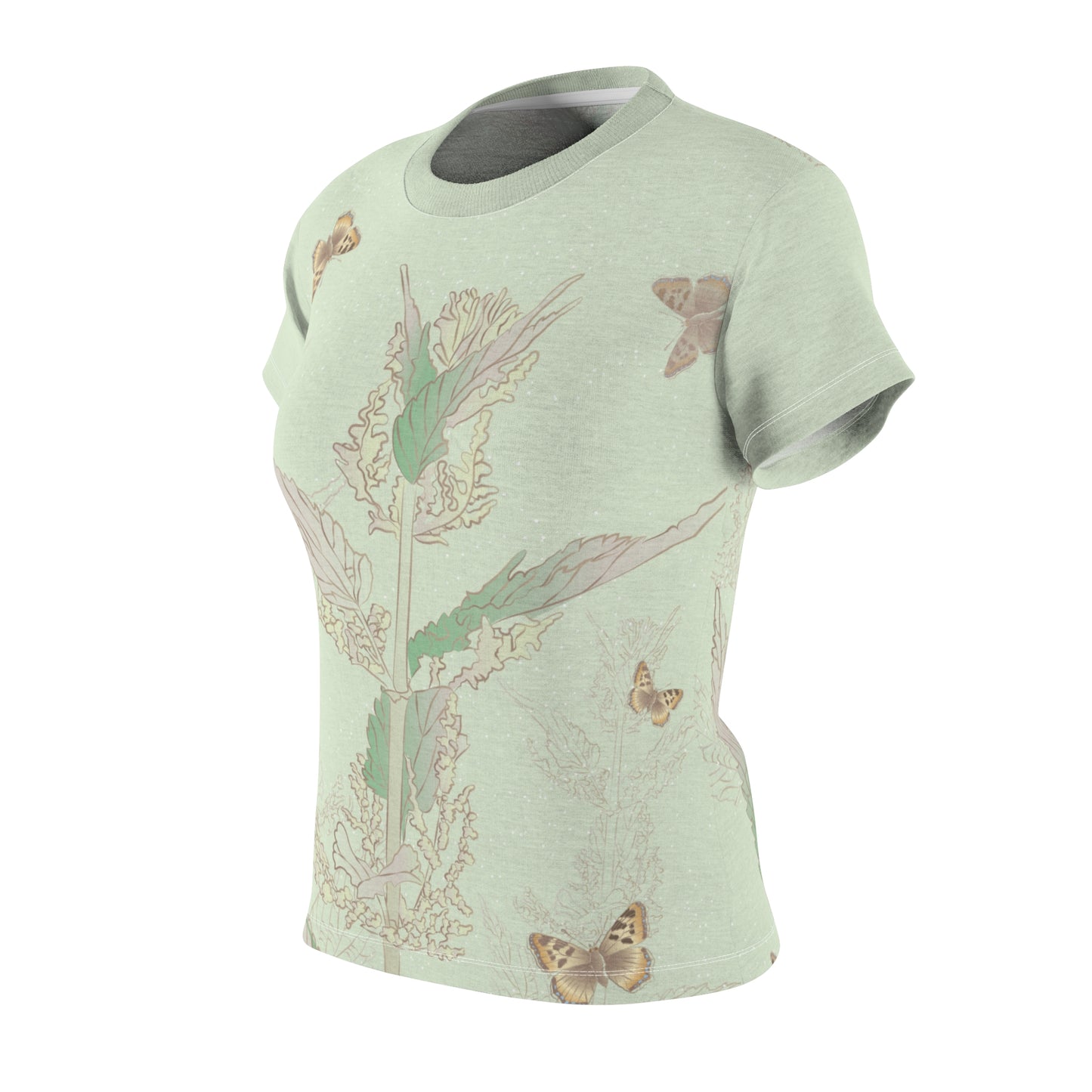Nettle & Butterflies Tee | Whisper of Nature Elegance