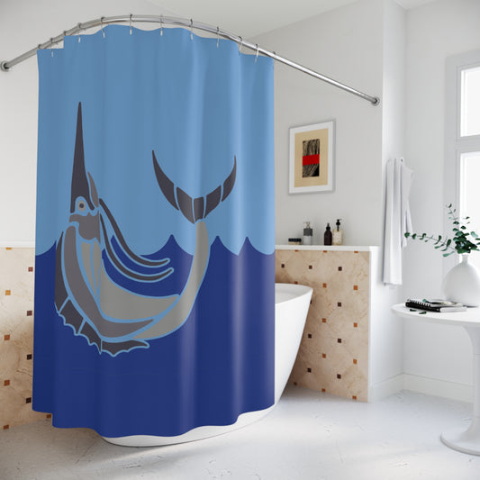 Marlee the Fish Shower Curtain | Whimsy Meets Modern