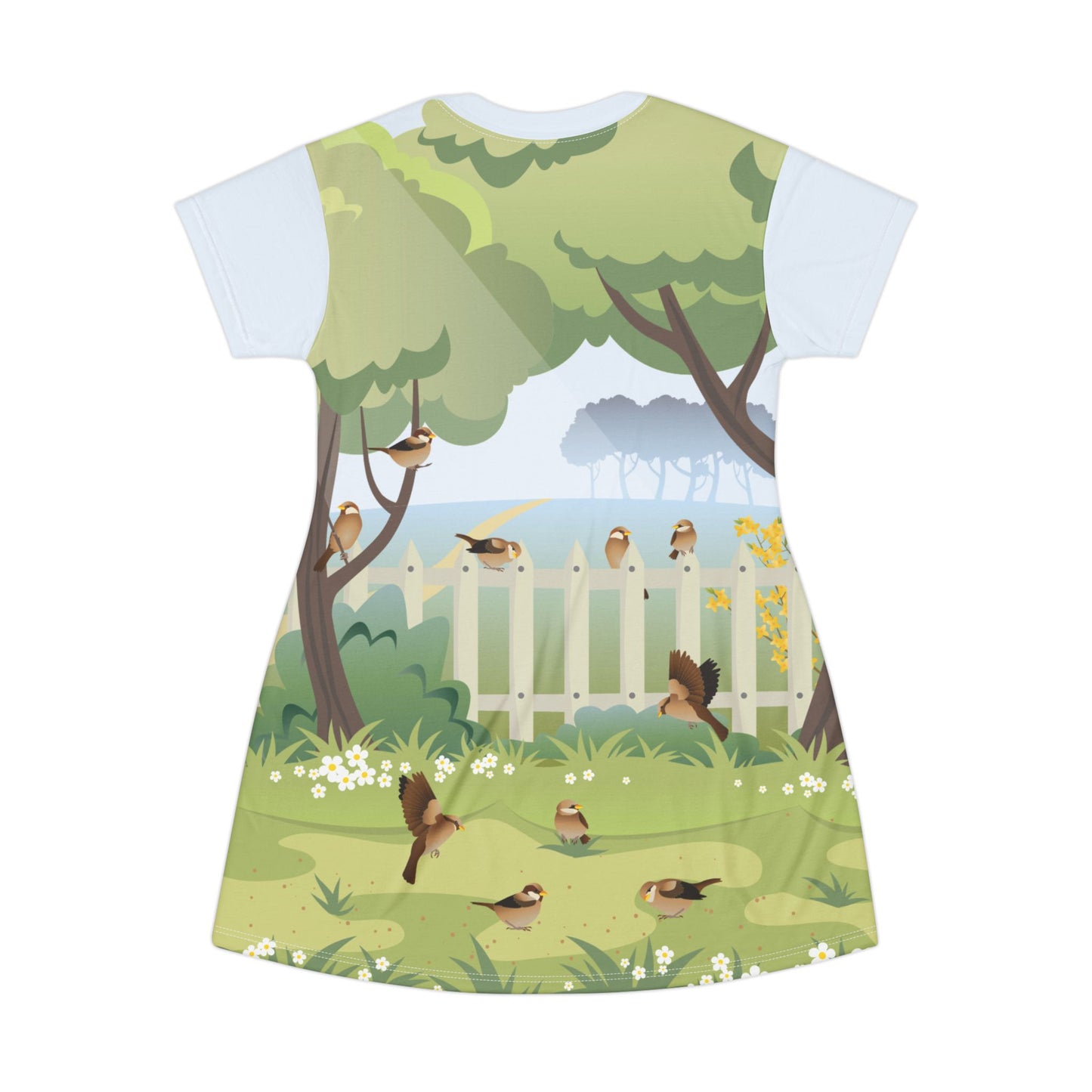 Spring Garden Sparrow Dress | A Fresh and Playful Springtime Look