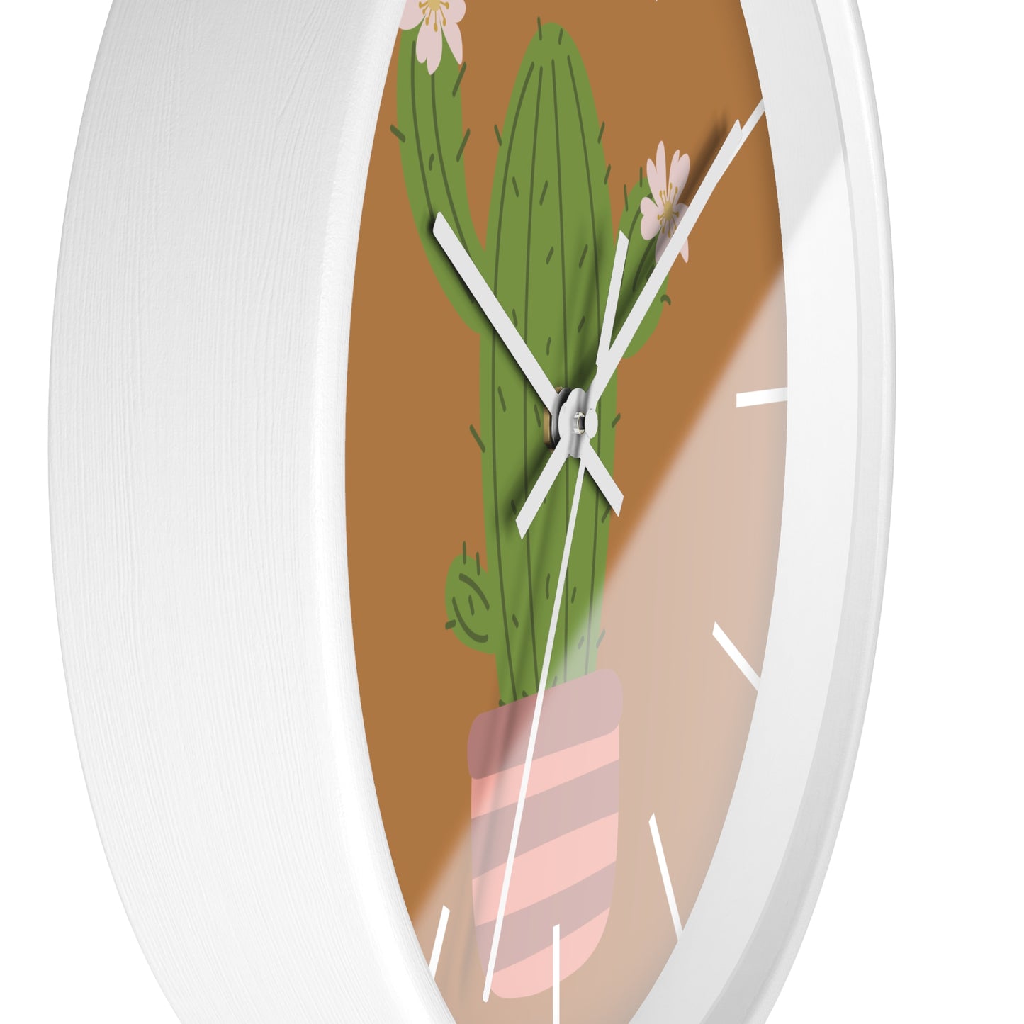 Cactus Minimal Wall Clock | Playful Time, Minimal Vibe